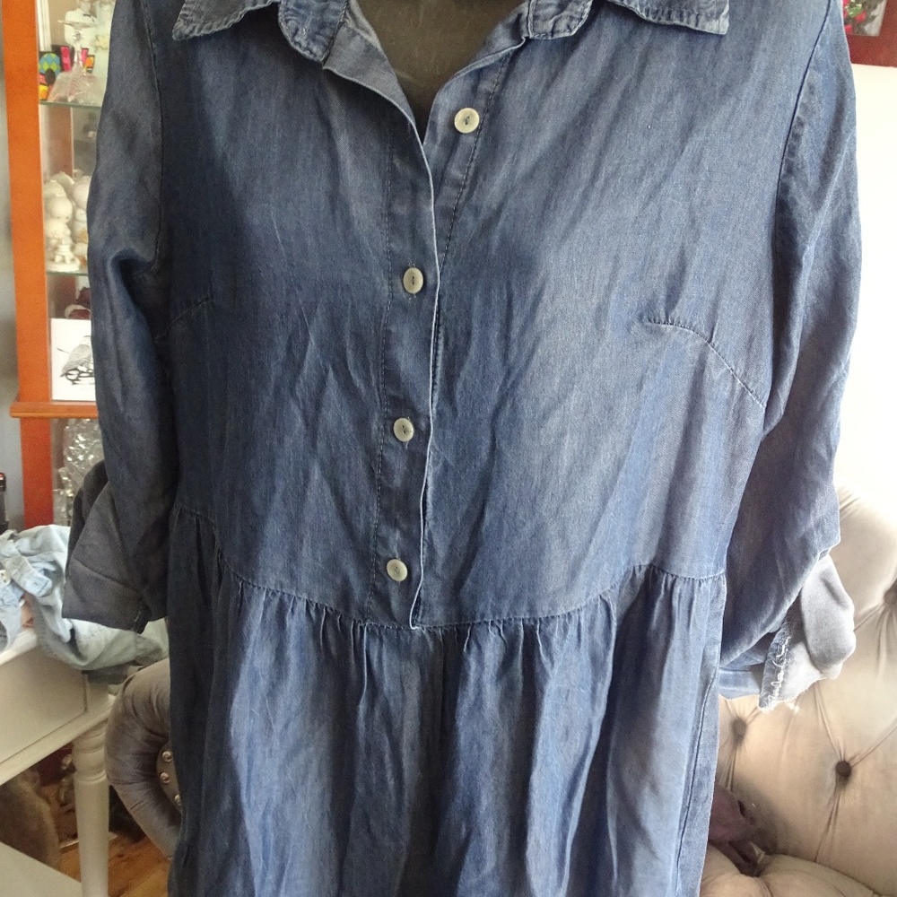NWT VALENTINA NALDI JEAN DRESS MADE IN ITALY
